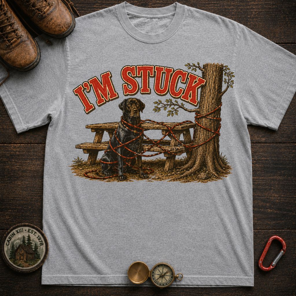 I'm Stuck Camping T-Shirt