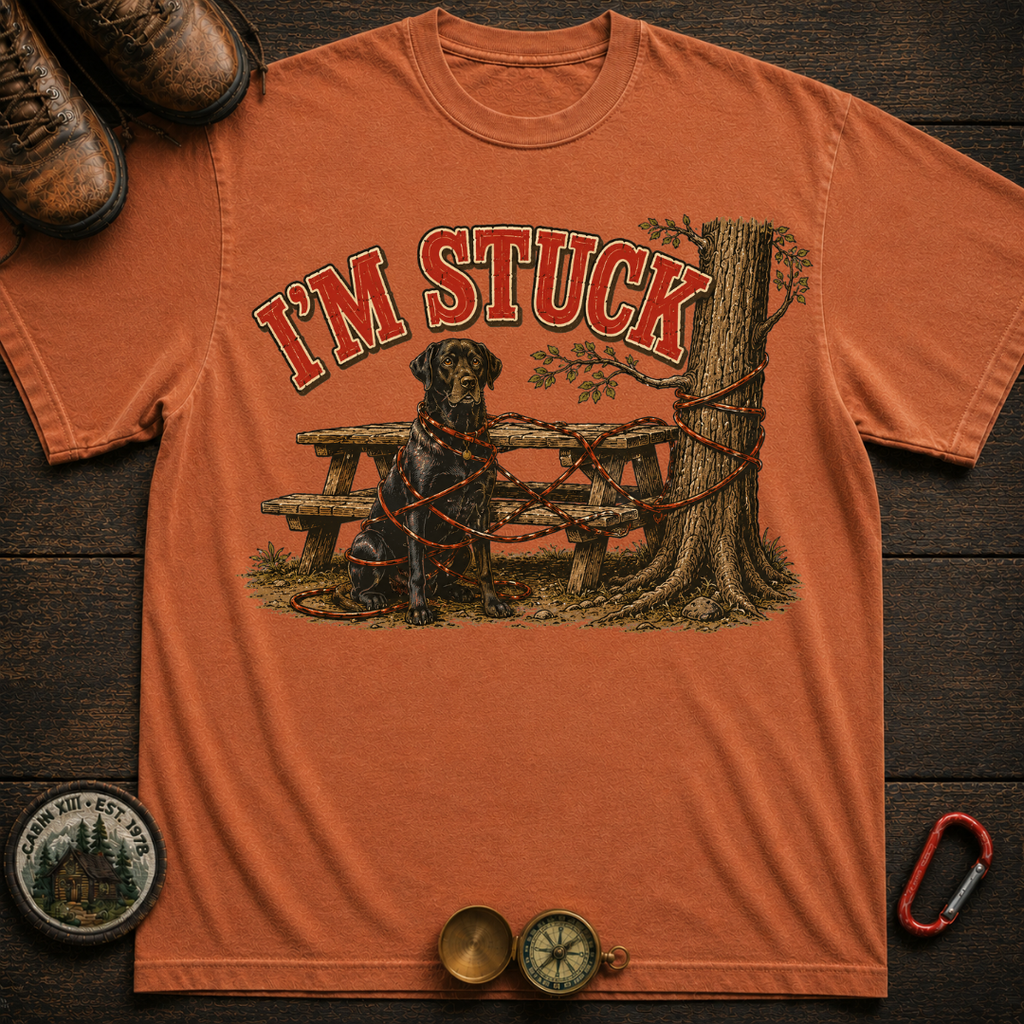 I'm Stuck Camping T-Shirt