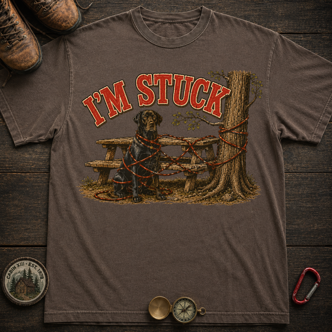 I'm Stuck Camping T-Shirt