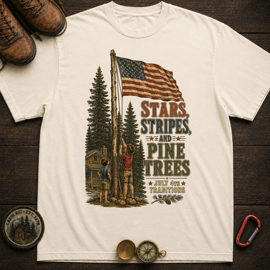 Stars, Stripes and Pine Trees Tee