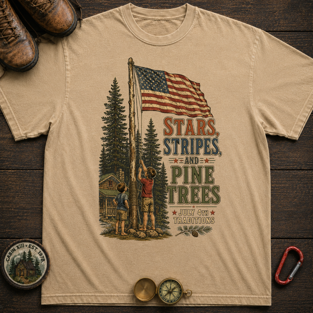 Stars, Stripes and Pine Trees Tee