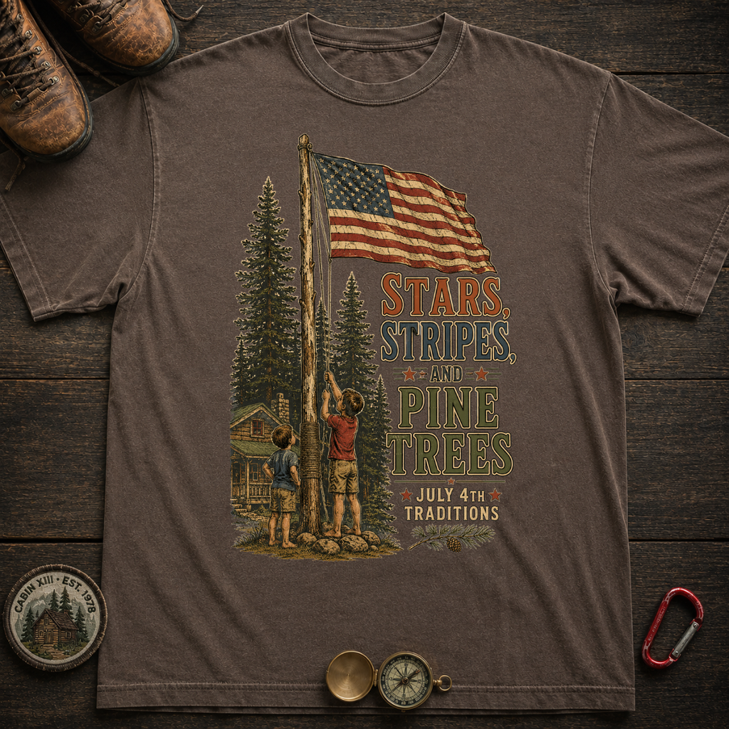 Stars, Stripes and Pine Trees Tee