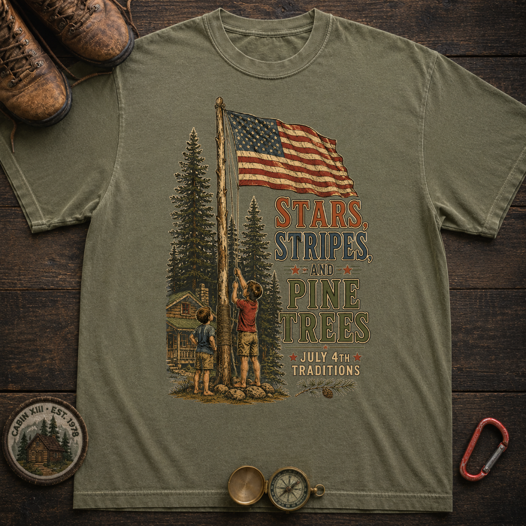 Stars, Stripes and Pine Trees Tee