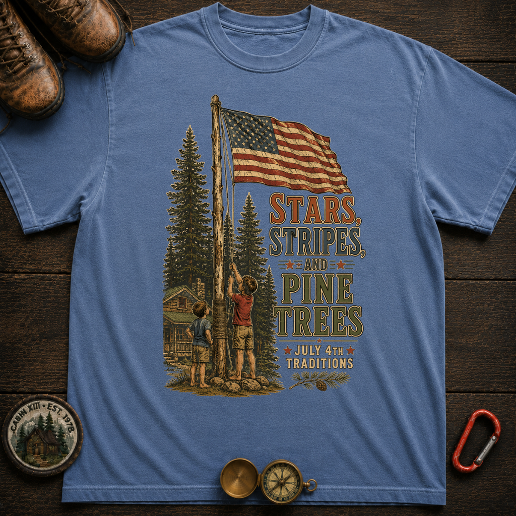 Stars, Stripes and Pine Trees Tee