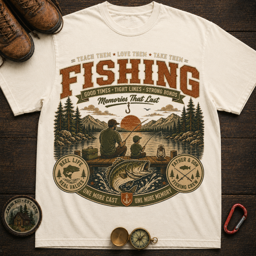 Family Fishing Camping T-Shirt