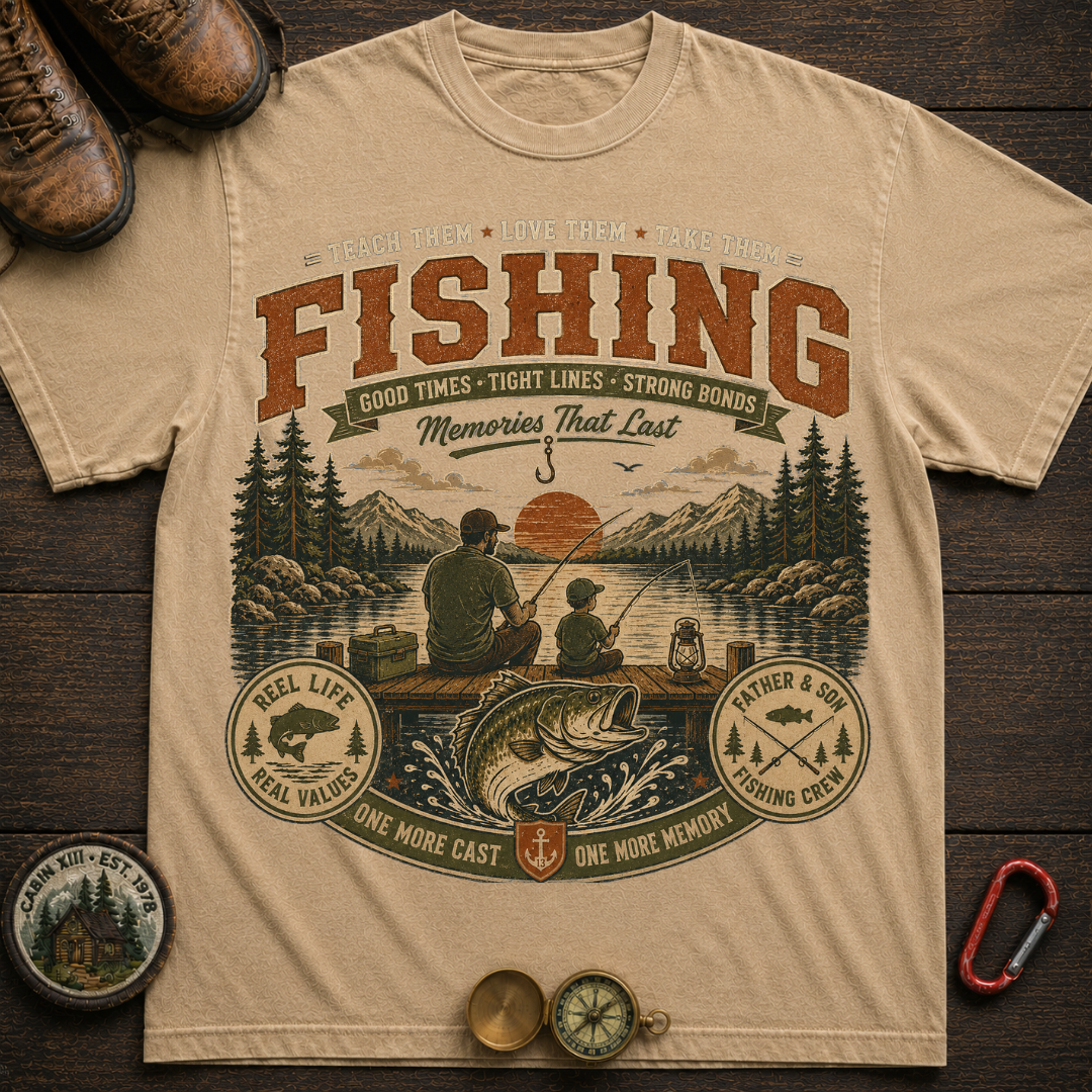 Family Fishing Camping T-Shirt