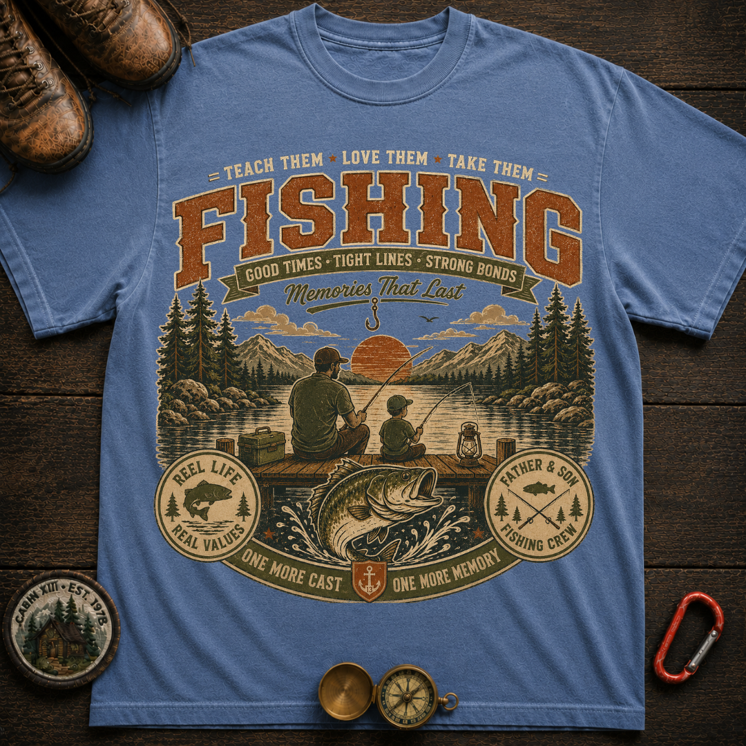 Family Fishing Camping T-Shirt