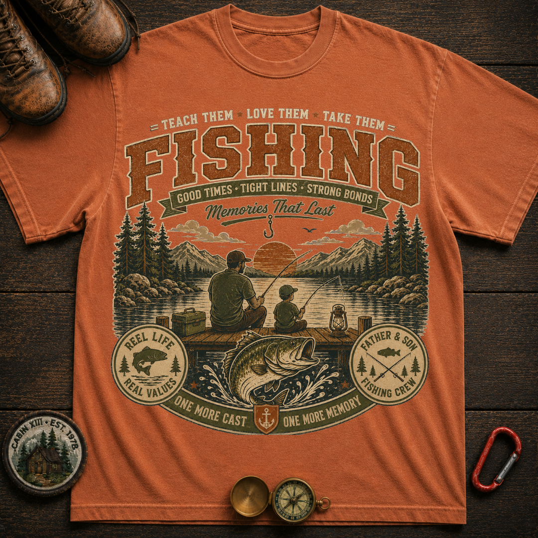 Family Fishing Camping T-Shirt