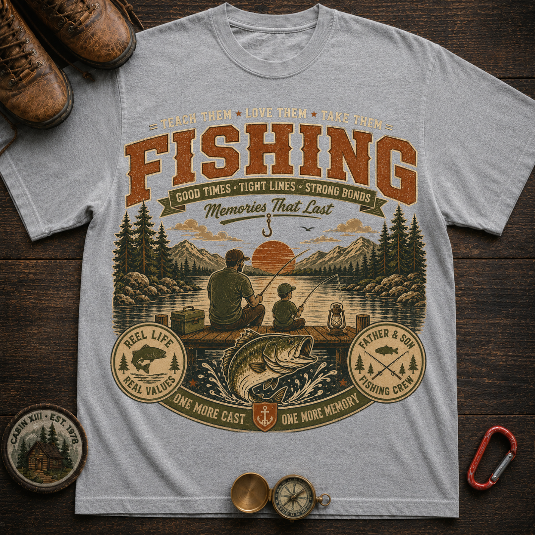 Family Fishing Camping T-Shirt