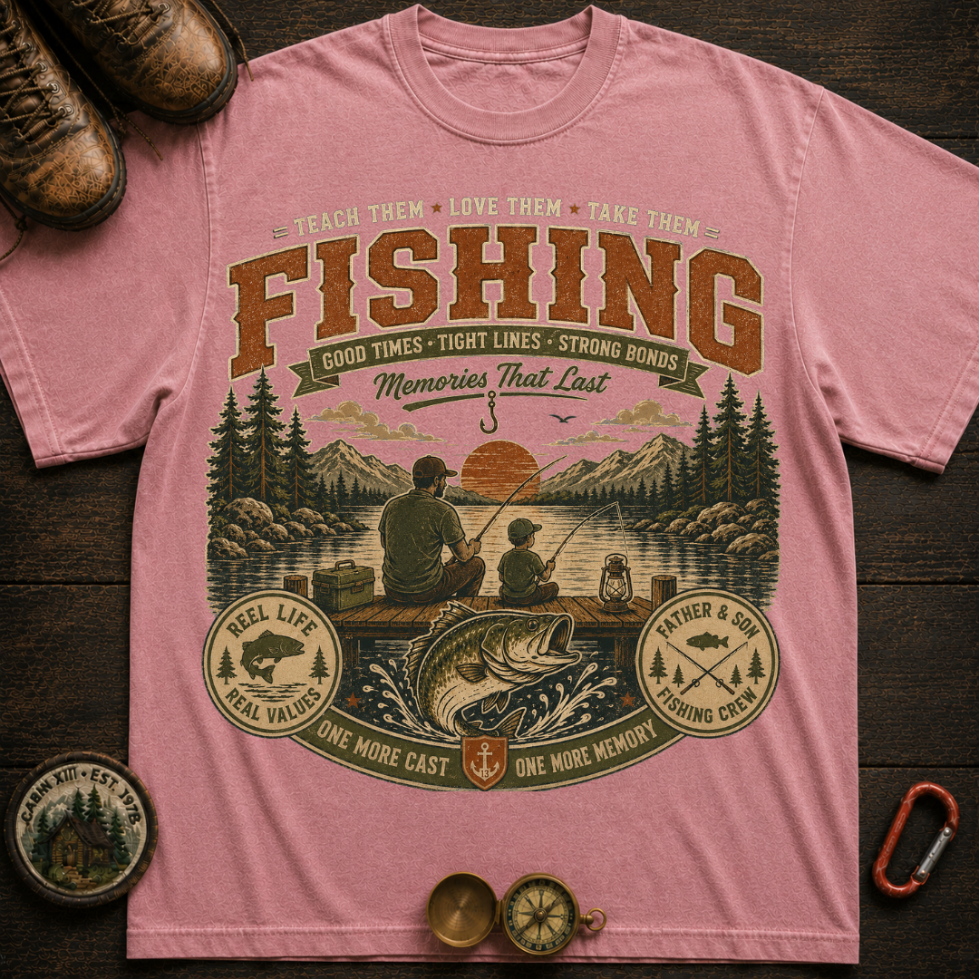Family Fishing Camping T-Shirt
