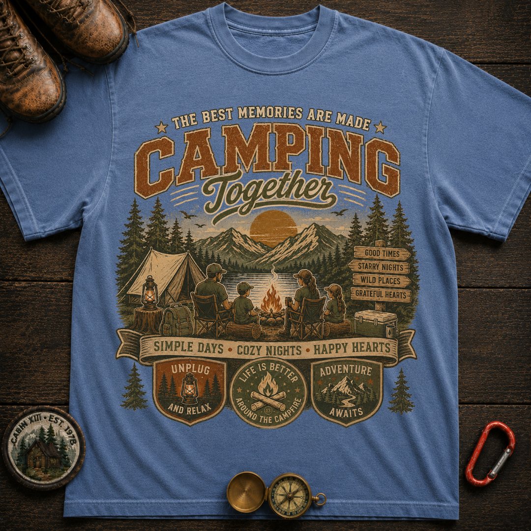 Camping Together Color Comfort T-Shirt