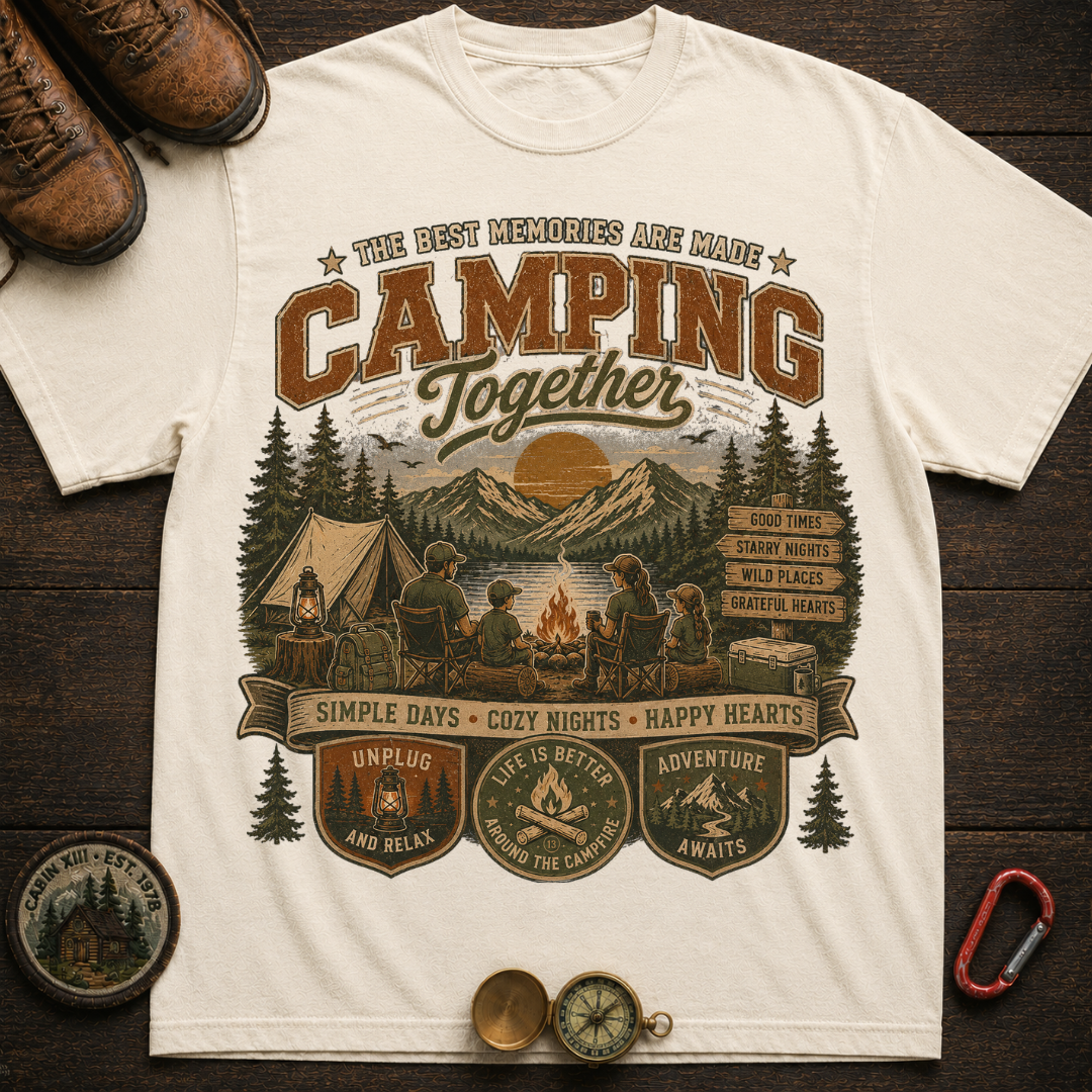 Camping Together Color Comfort T-Shirt