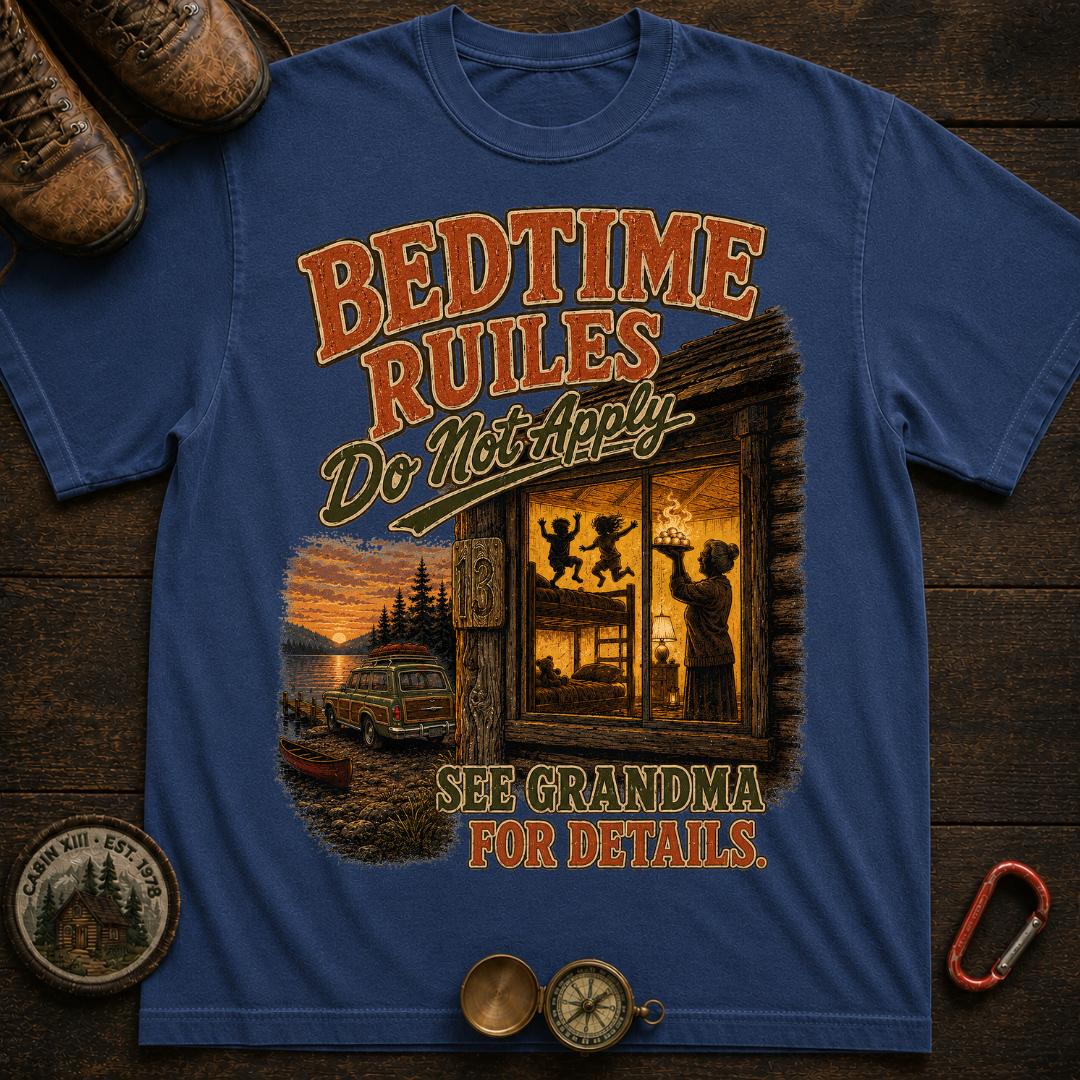 Grandma's Bedtime Rules Comfort Color T-Shirt
