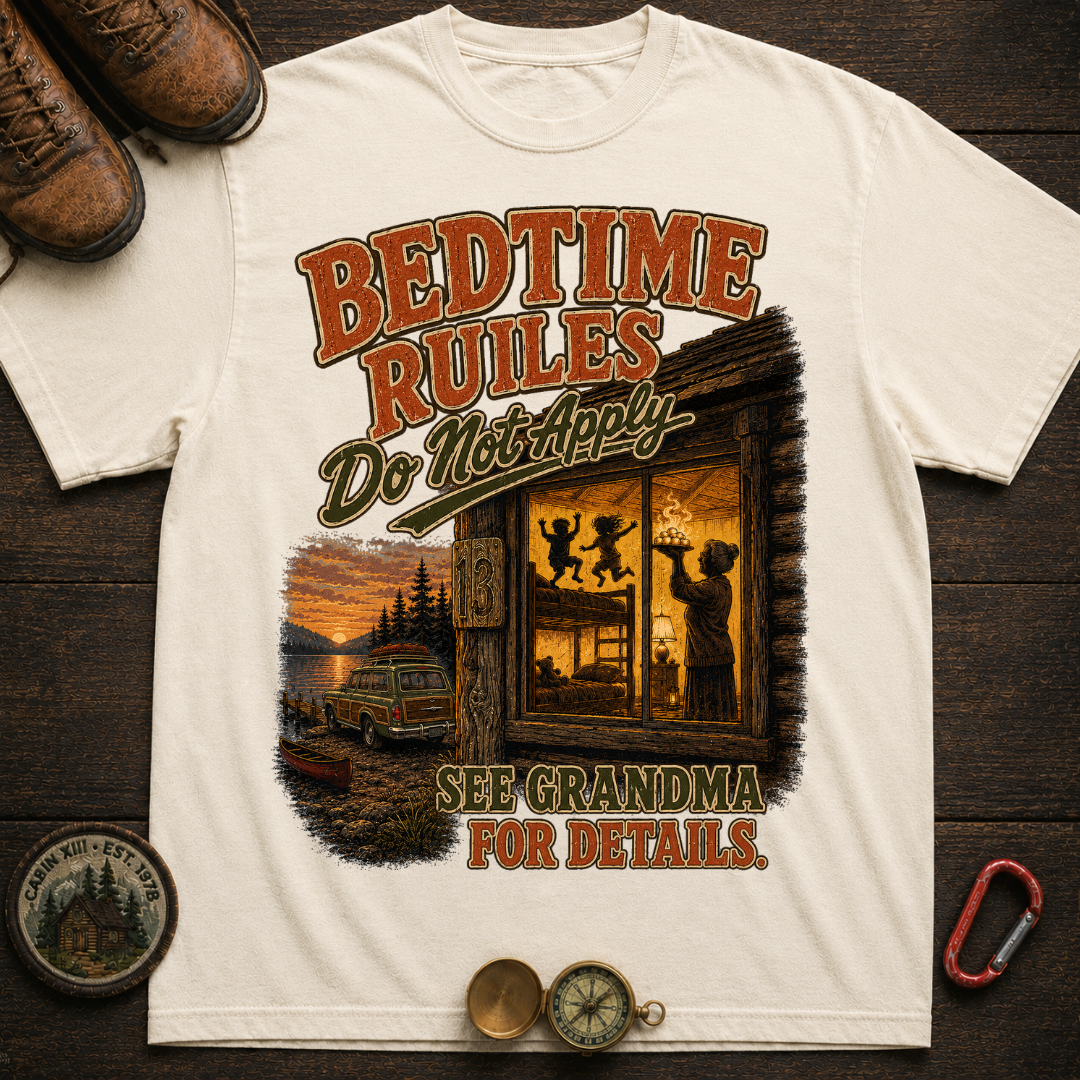 Grandma's Bedtime Rules Comfort Color T-Shirt