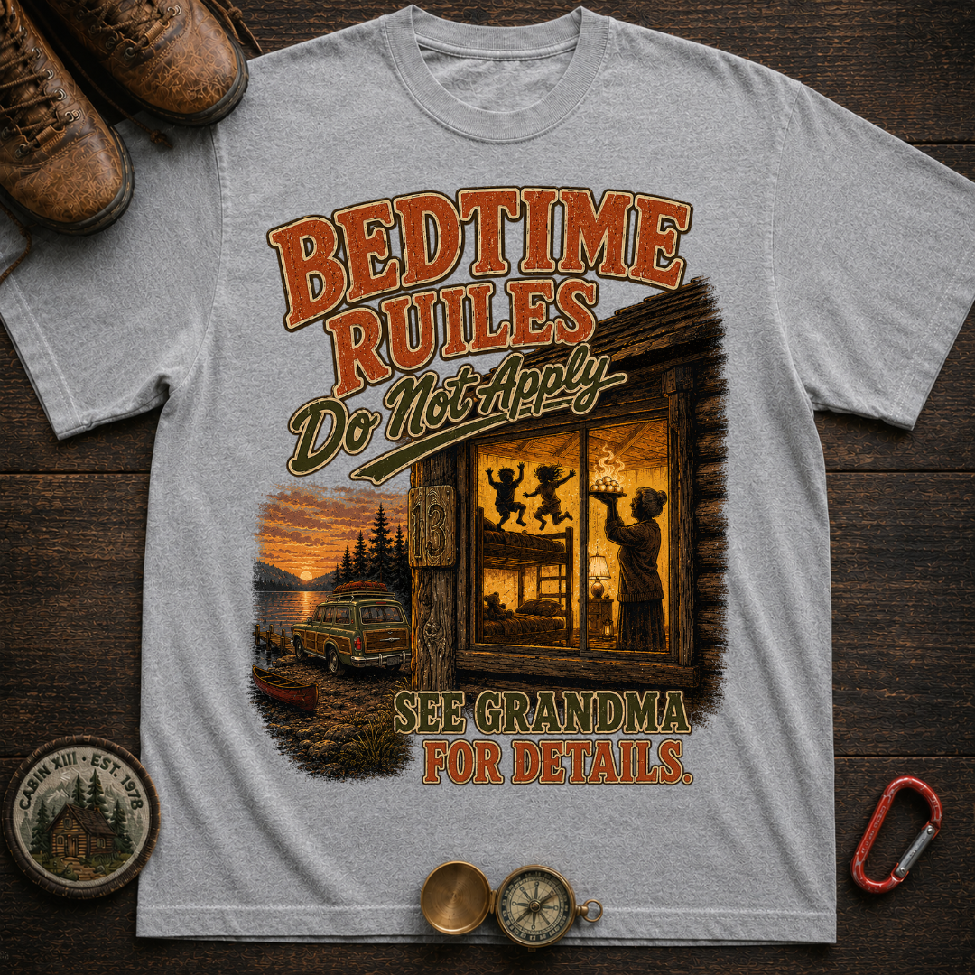 Grandma's Bedtime Rules Comfort Color T-Shirt