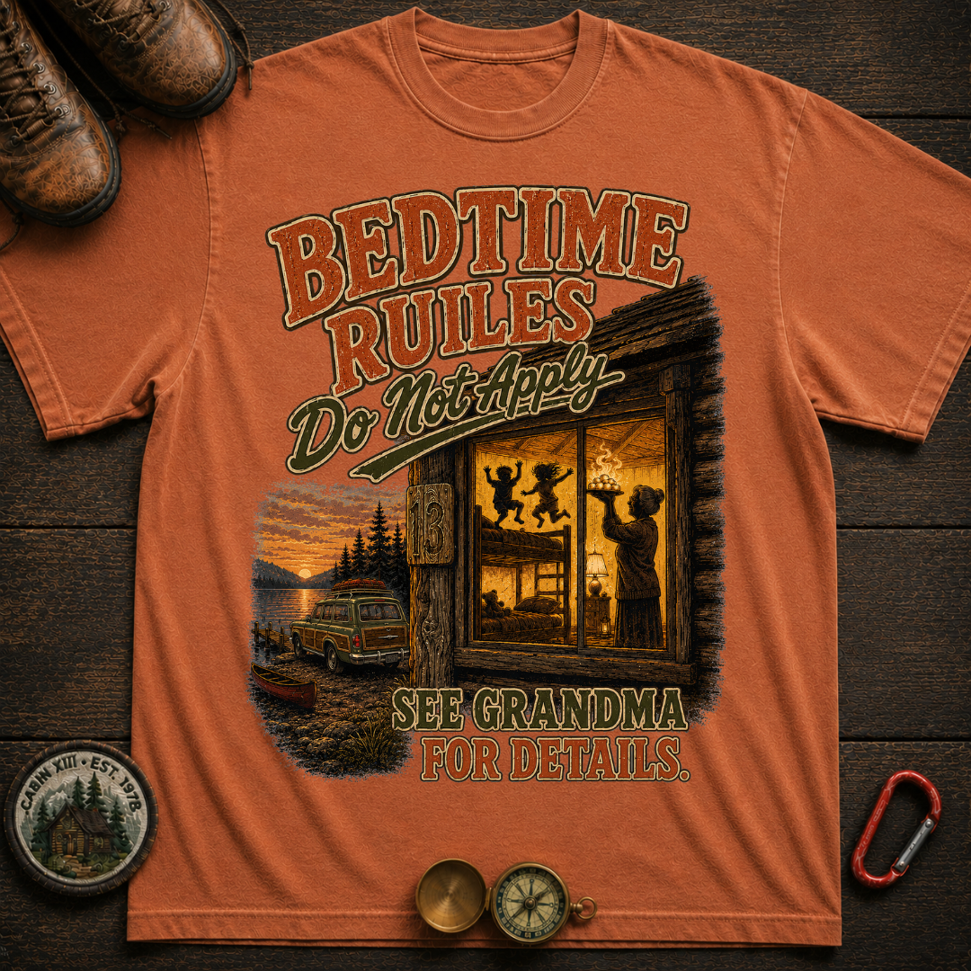 Grandma's Bedtime Rules Comfort Color T-Shirt