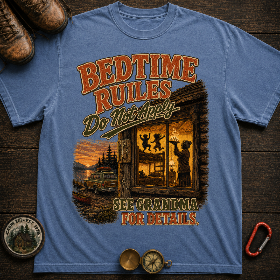 Grandma's Bedtime Rules Comfort Color T-Shirt
