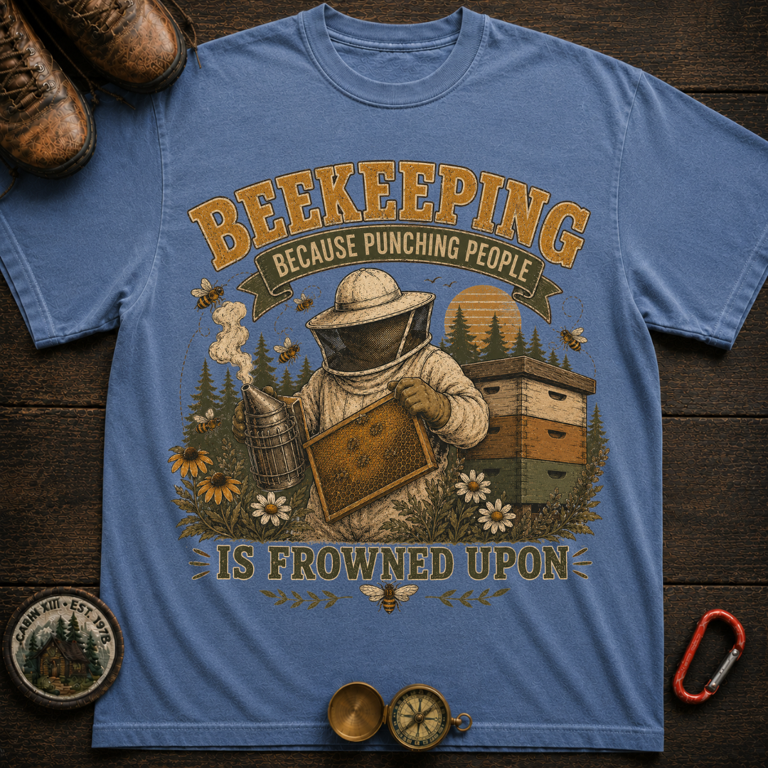 Beekeeping Punching People T-Shirt