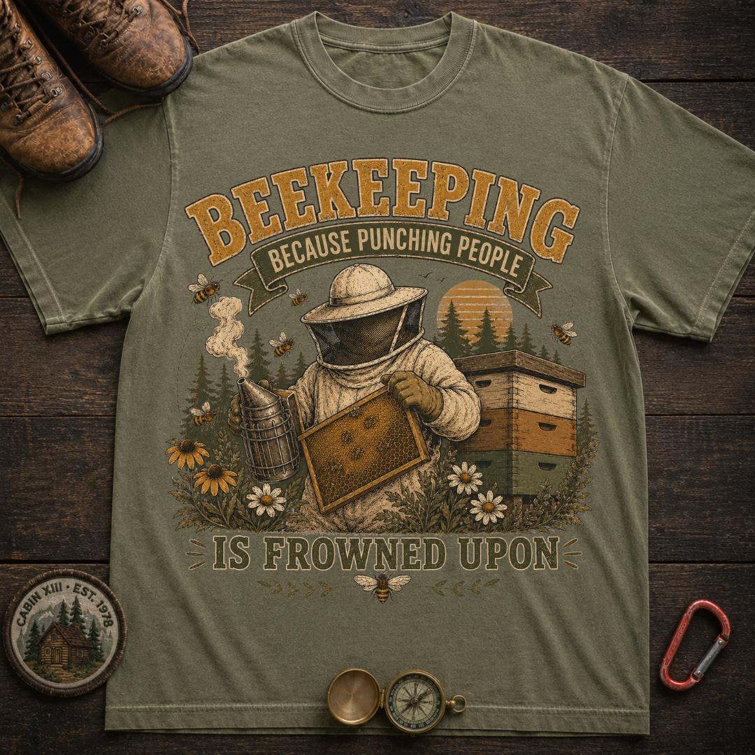 Beekeeping Punching People T-Shirt