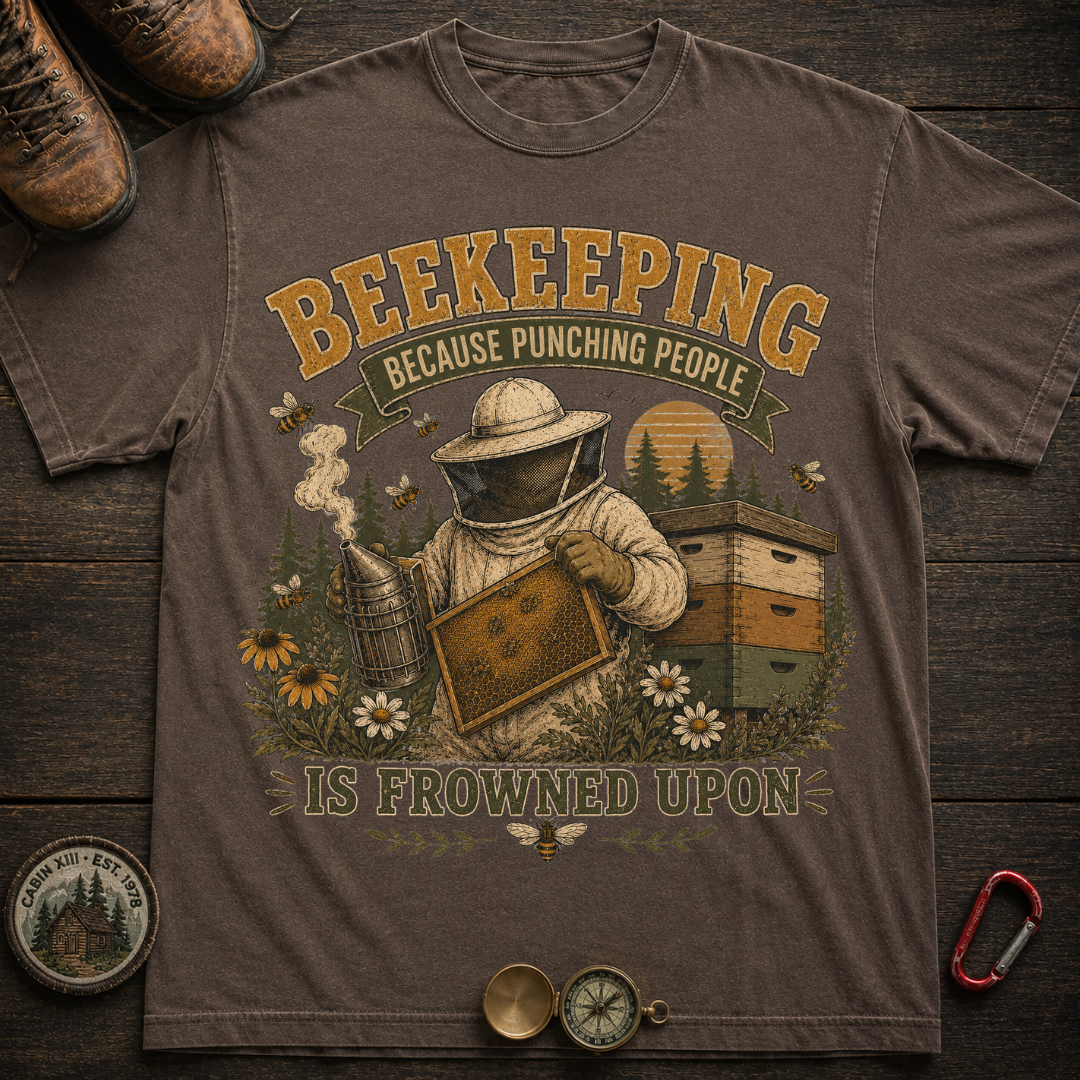 Beekeeping Punching People T-Shirt
