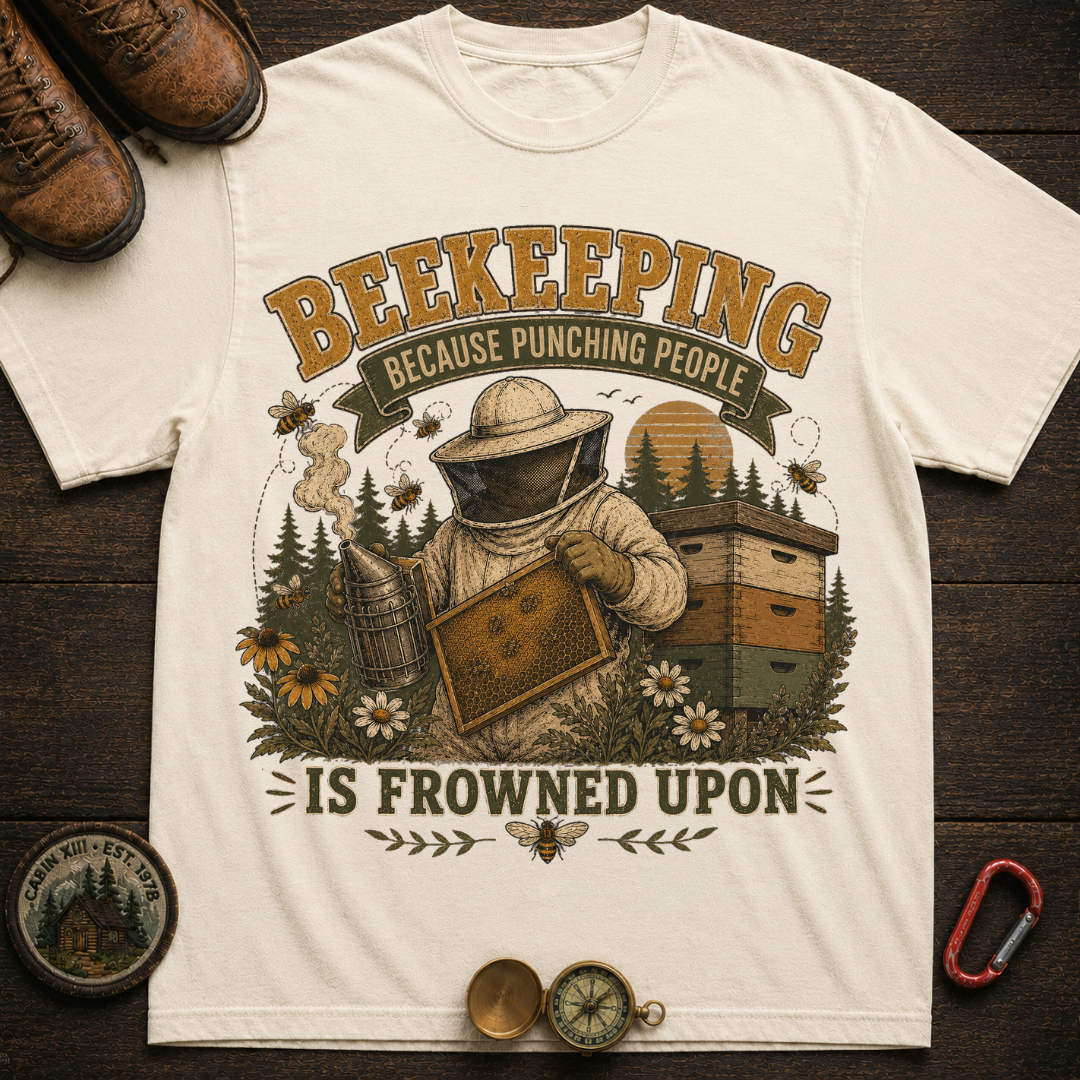 Beekeeping Punching People T-Shirt