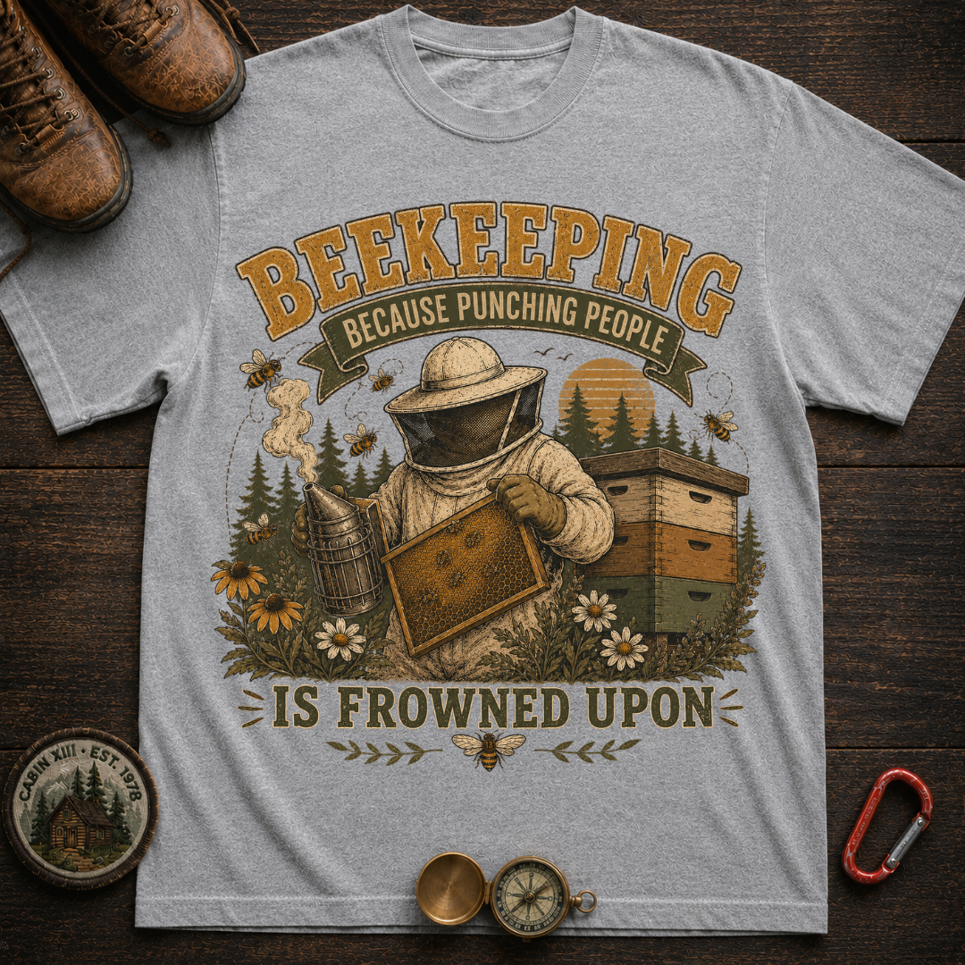 Beekeeping Punching People T-Shirt