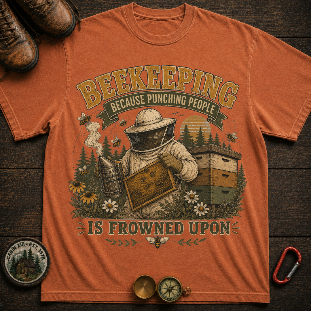 Beekeeping Punching People T-Shirt