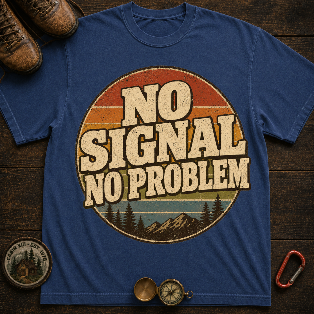 No Signal No Problem Camping T-Shirt