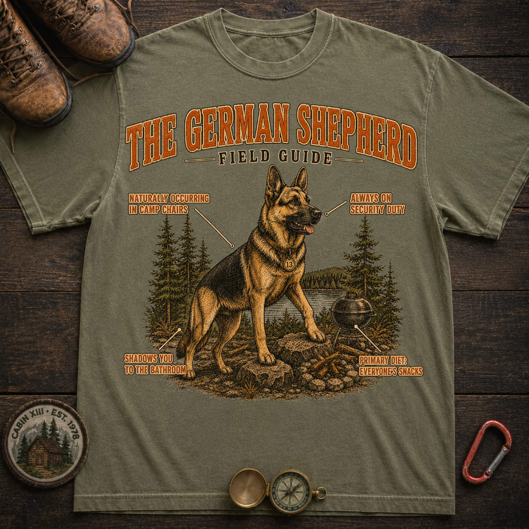 German Shepherd Field Guide Tee