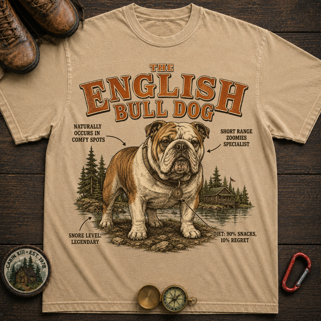 English Bulldog Field Guide Tee