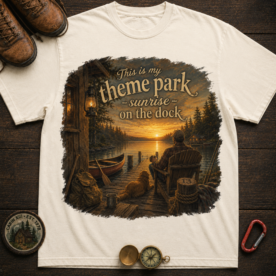 Sunrise On The Dock Shirt Camping T-Shirt