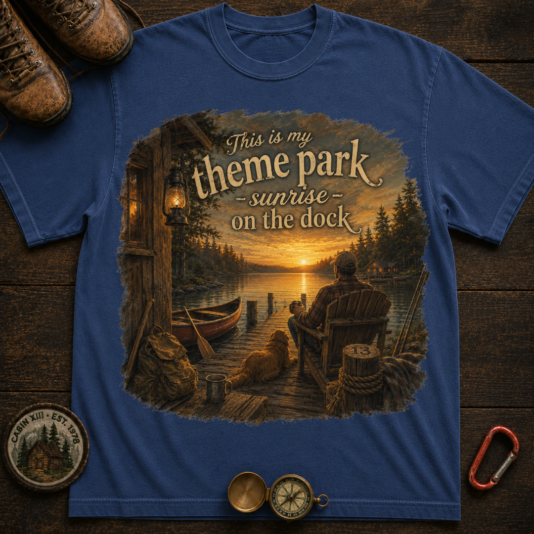 Sunrise On The Dock Shirt Camping T-Shirt