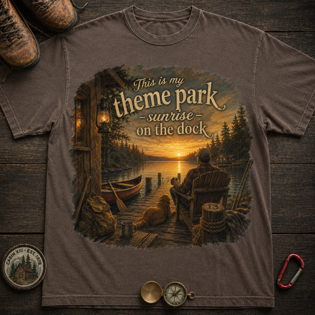 Sunrise On The Dock Shirt Camping T-Shirt