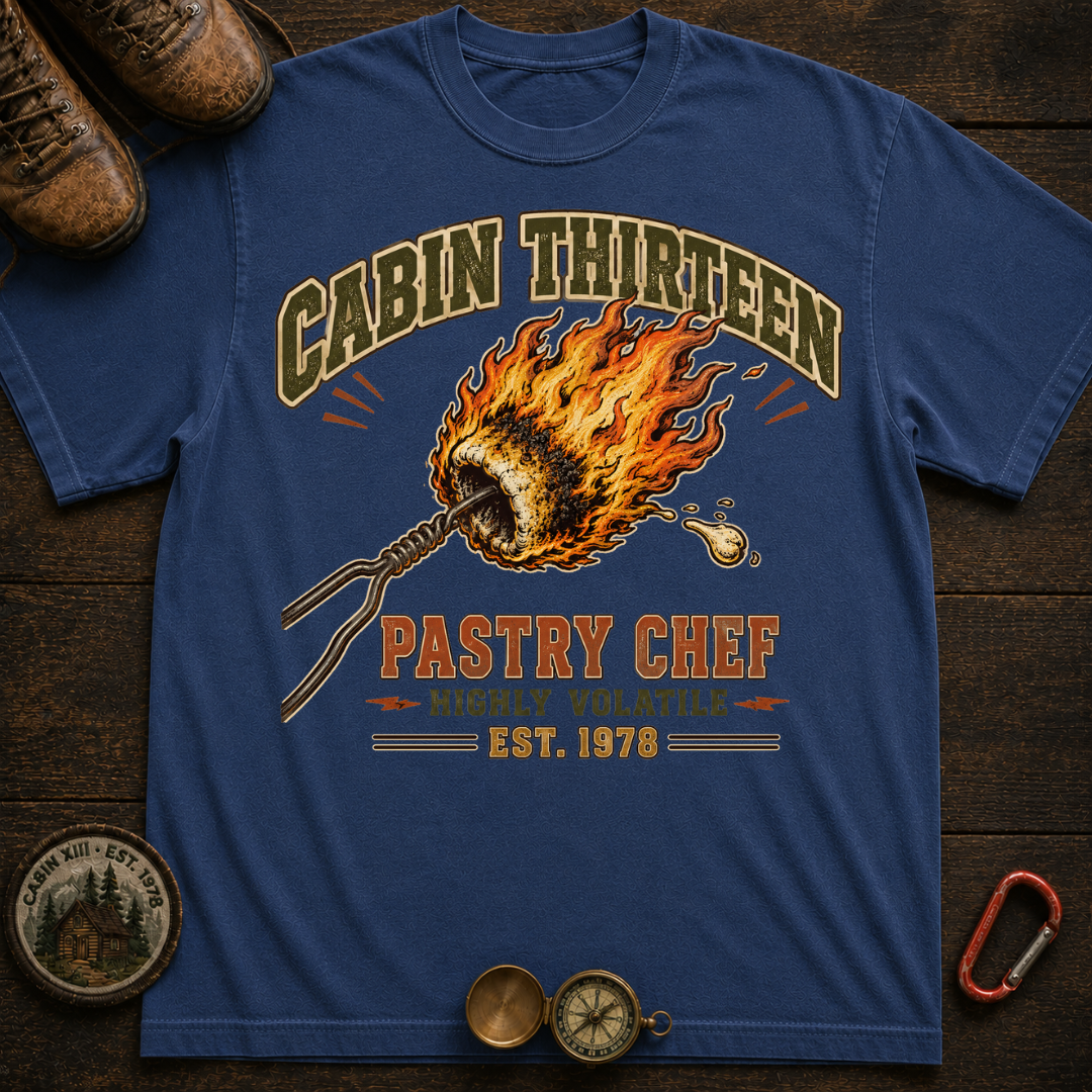 Camp Thirteen Pastry Chef Camping T-Shirt