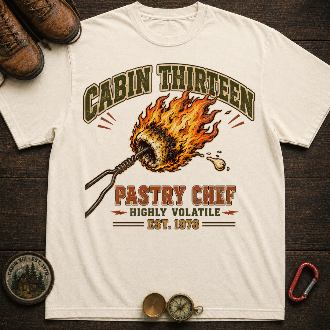 Camp Thirteen Pastry Chef Camping T-Shirt