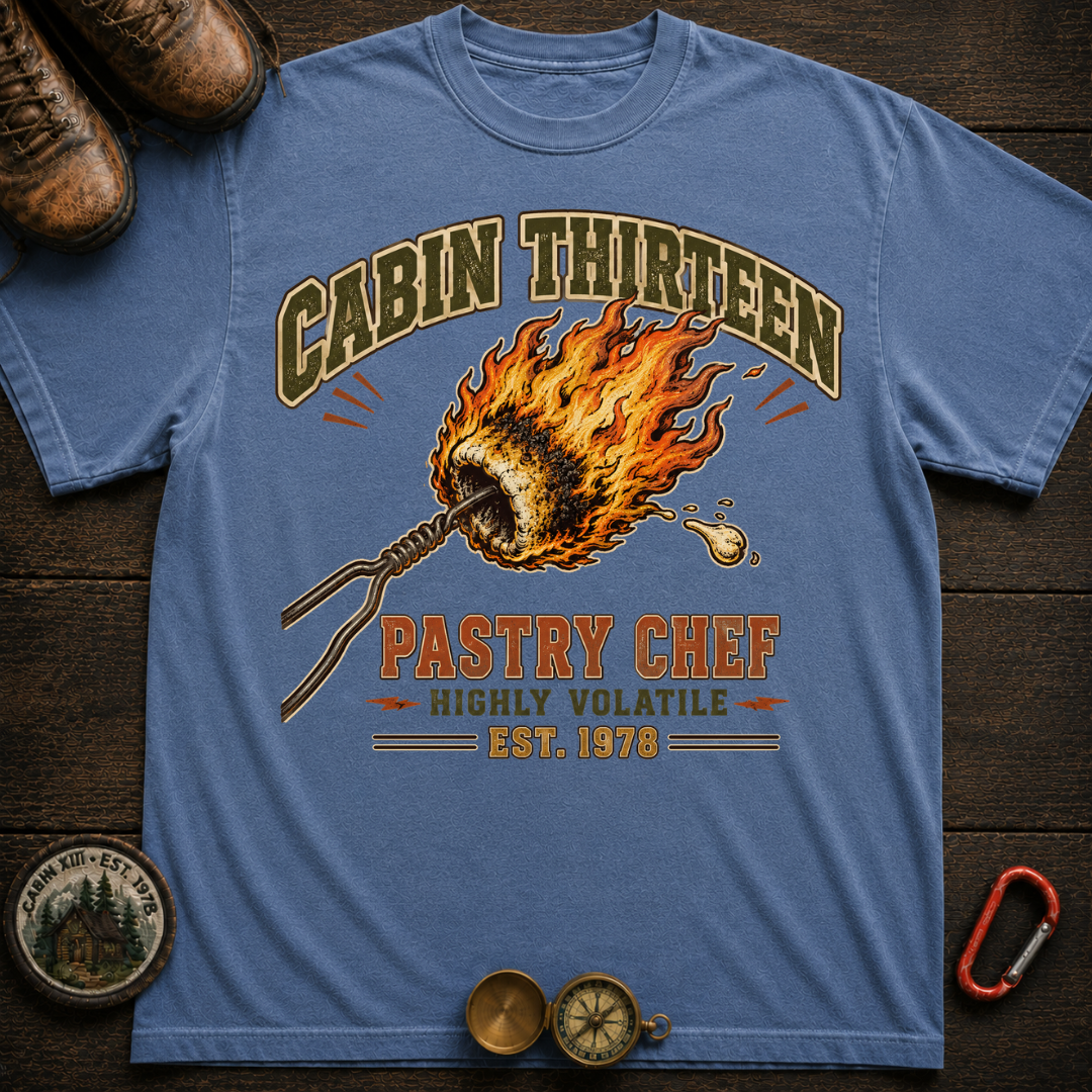 Camp Thirteen Pastry Chef Camping T-Shirt