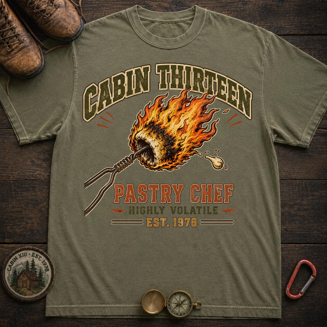 Camp Thirteen Pastry Chef Camping T-Shirt
