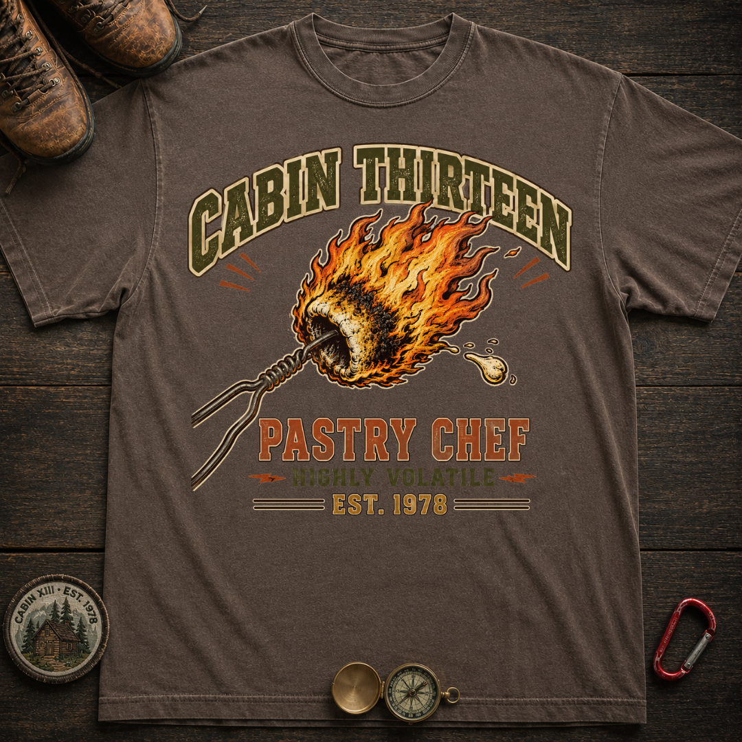 Camp Thirteen Pastry Chef Camping T-Shirt