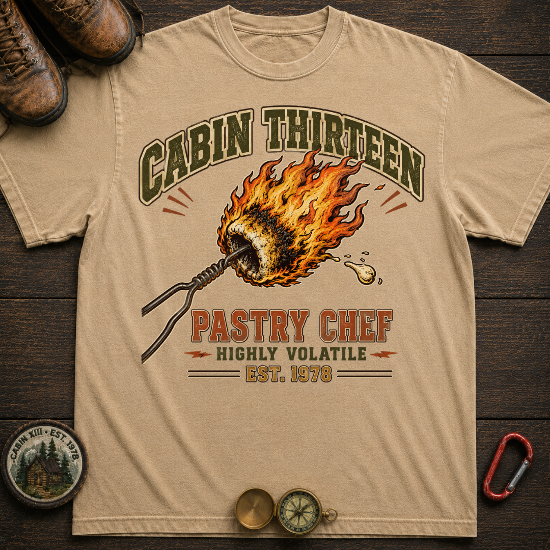 Camp Thirteen Pastry Chef Camping T-Shirt