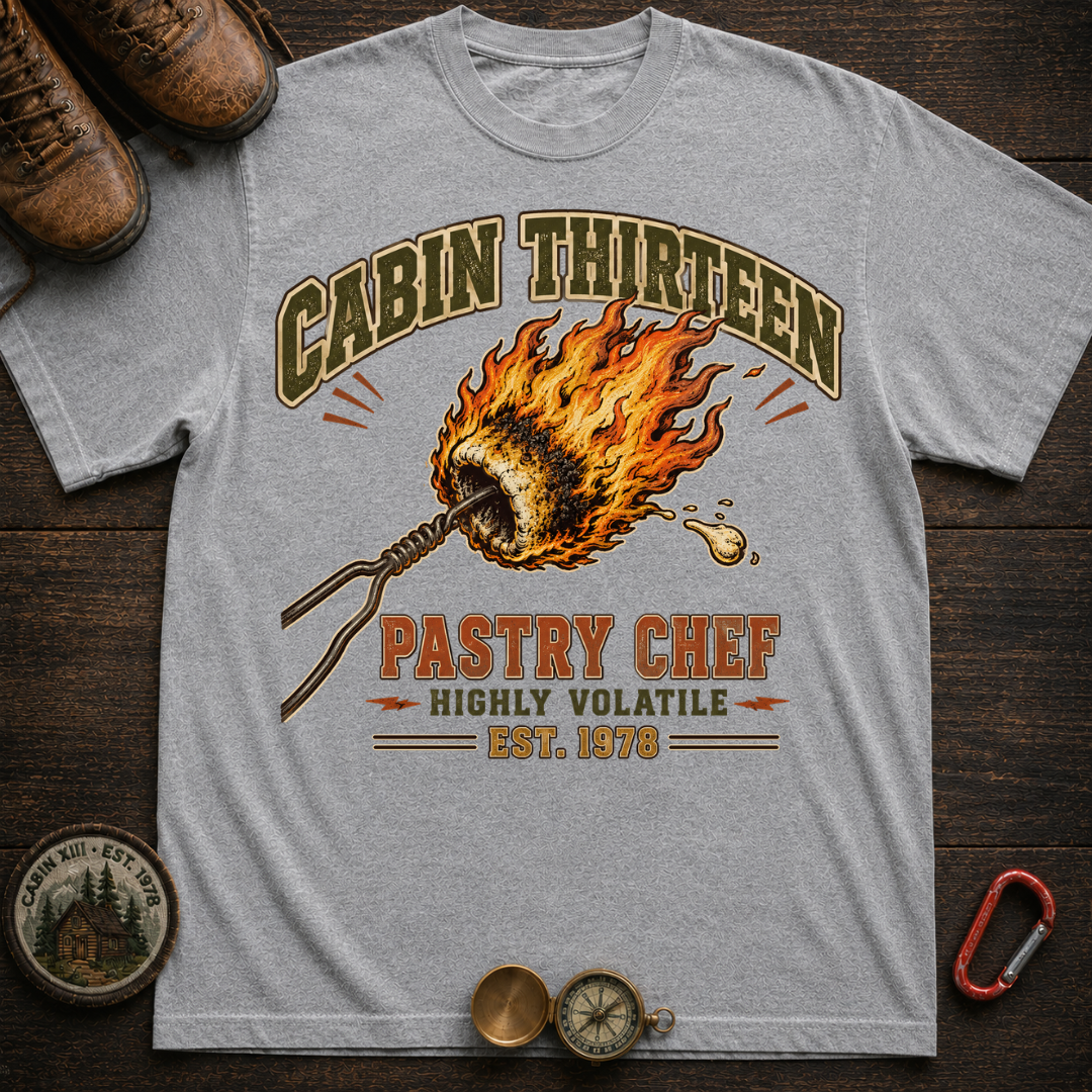 Camp Thirteen Pastry Chef Camping T-Shirt
