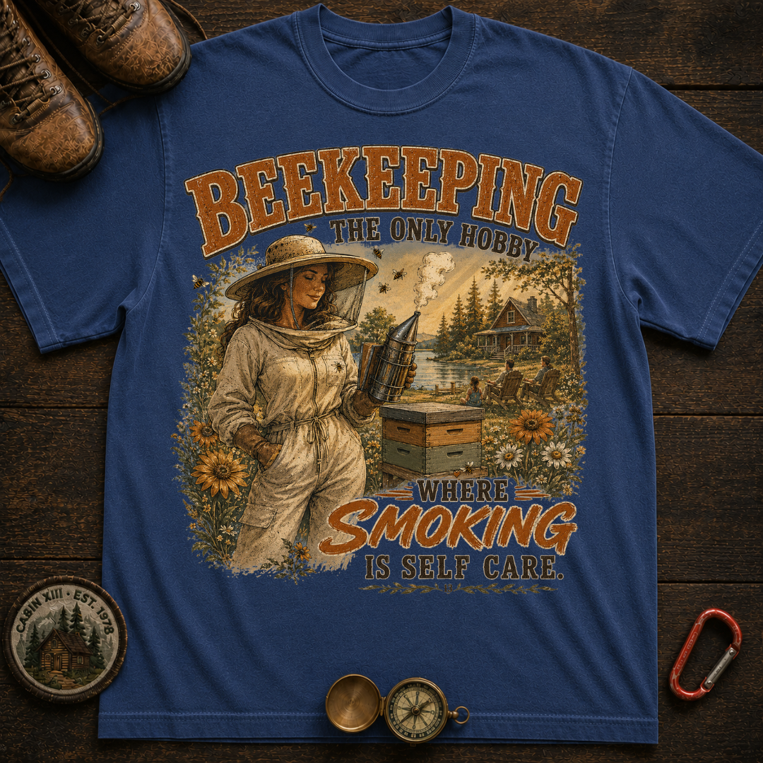 Beekeeping Smoking Humor T-Shirt -