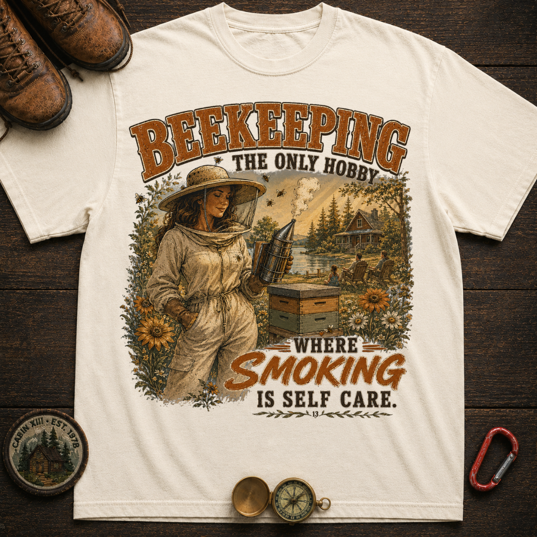 Beekeeping Smoking Humor T-Shirt -