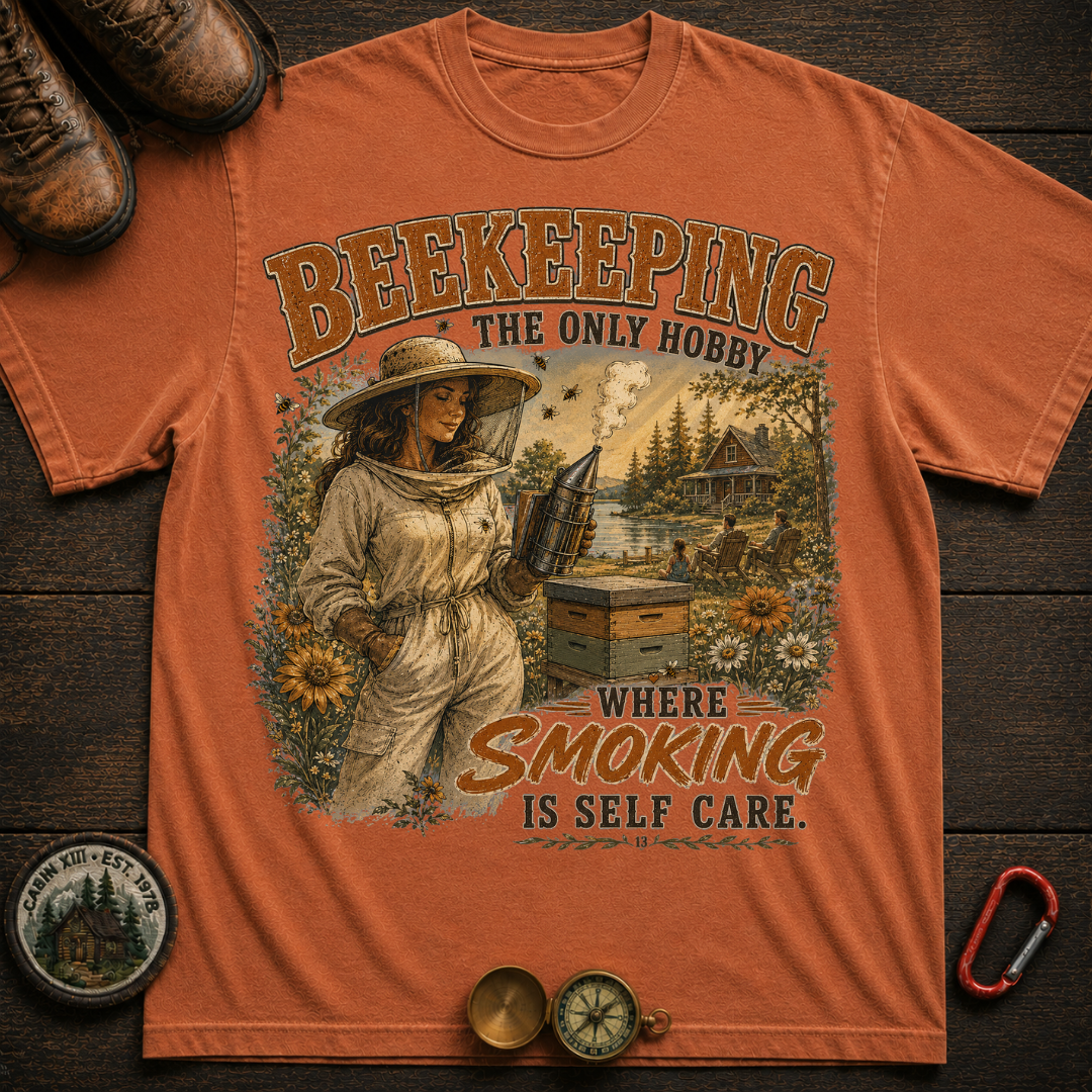 Beekeeping Smoking Humor T-Shirt -