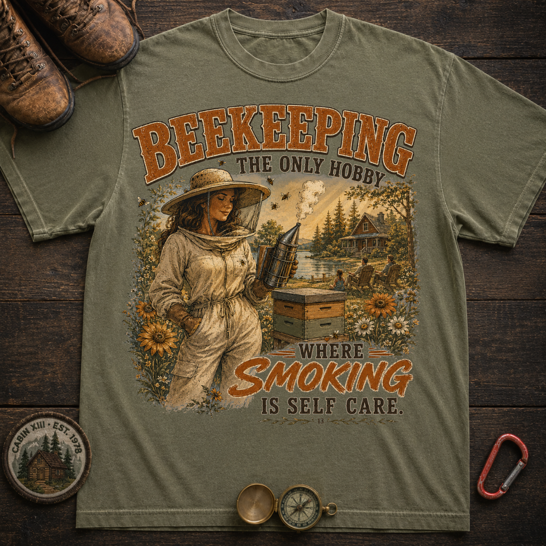 Beekeeping Smoking Humor T-Shirt -