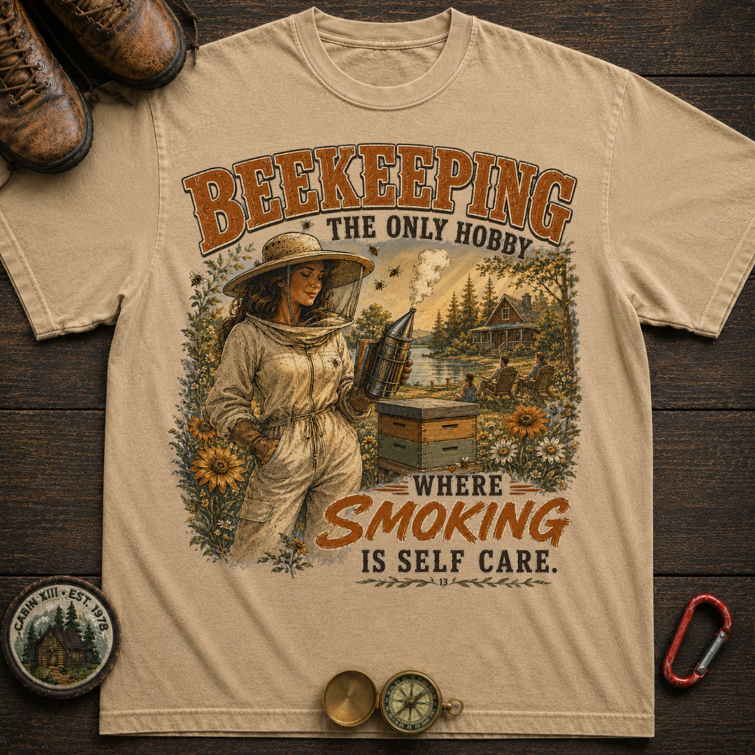 Beekeeping Smoking Humor T-Shirt -