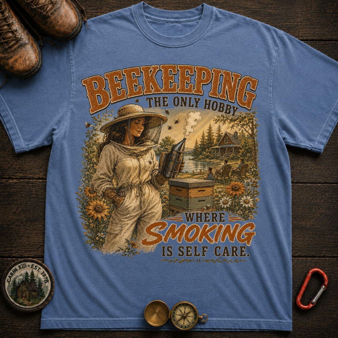 Beekeeping Smoking Humor T-Shirt -