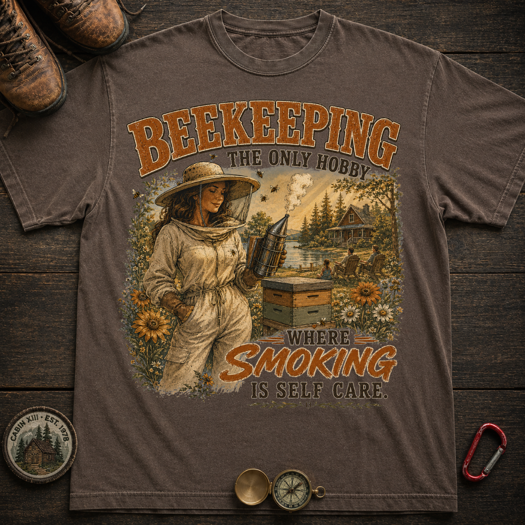 Beekeeping Smoking Humor T-Shirt -