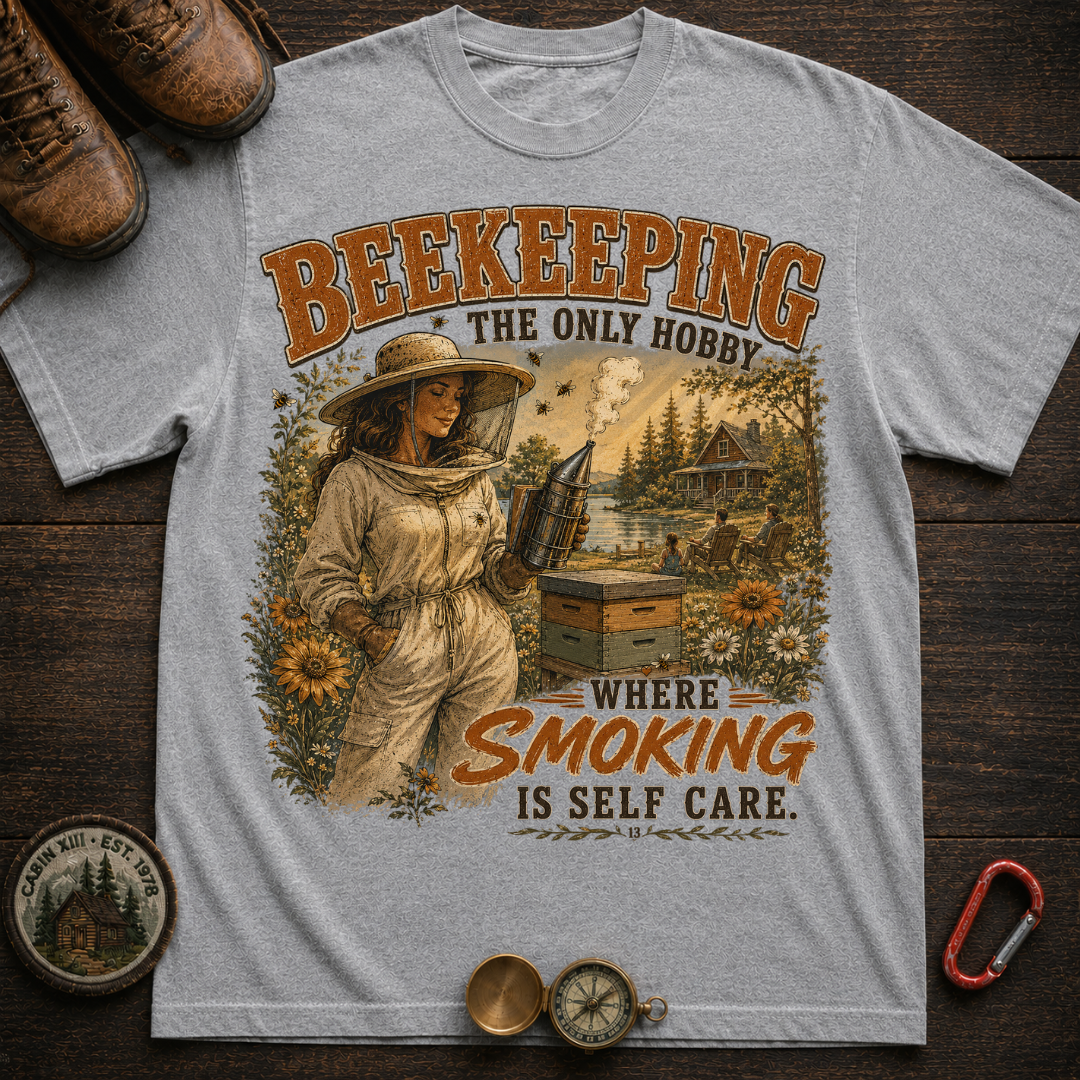Beekeeping Smoking Humor T-Shirt -