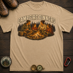 Campfire Dinners Camping Tee