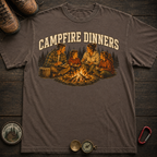 Campfire Dinners Camping Tee